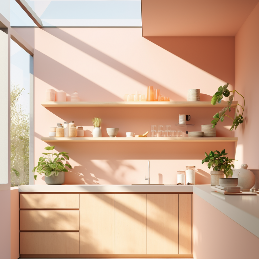 11 tips how to style your kitchen in peach tones